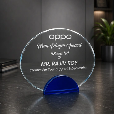 Crystal Memento Oval